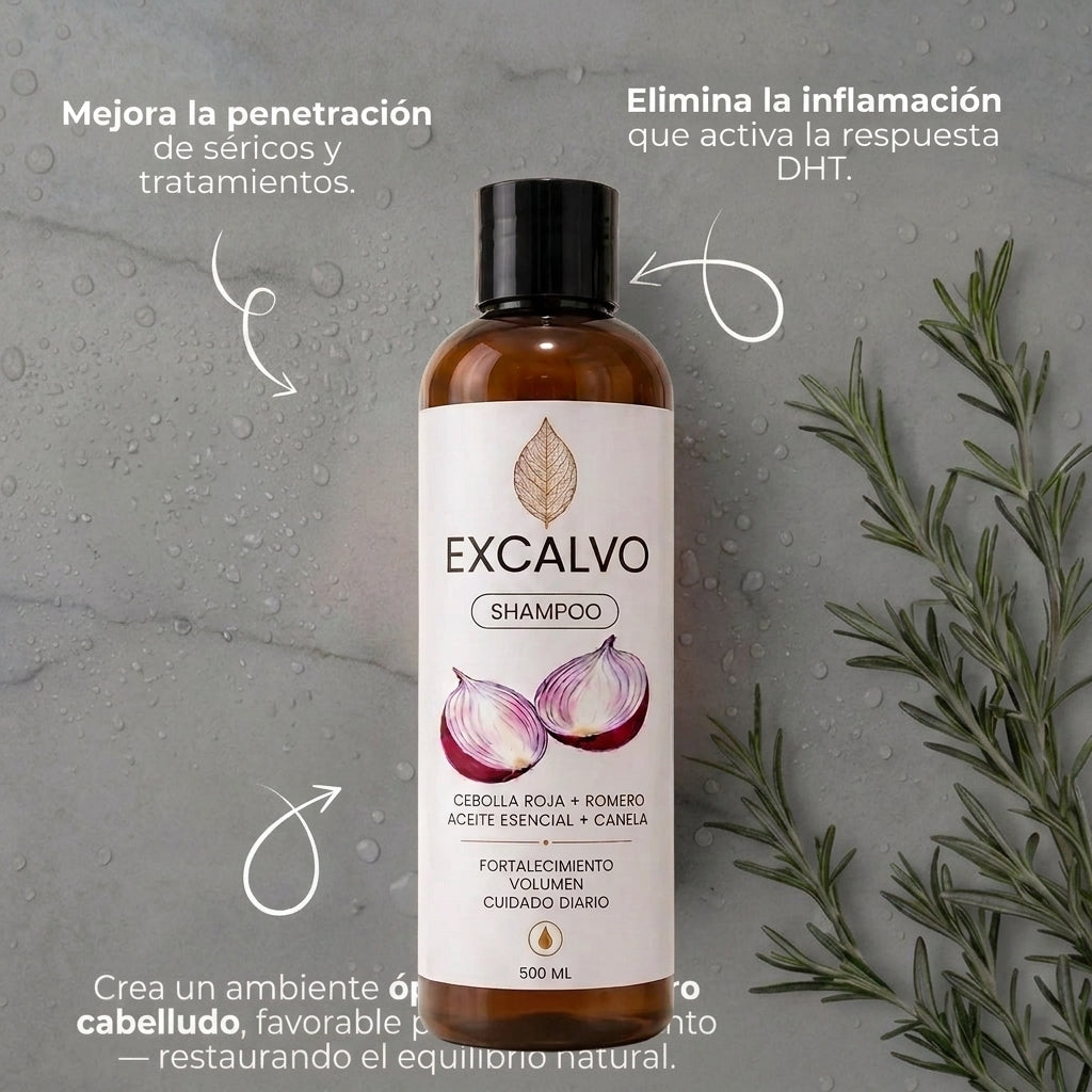 EXCALVO™ Shampoo Anticaída y Crecimiento