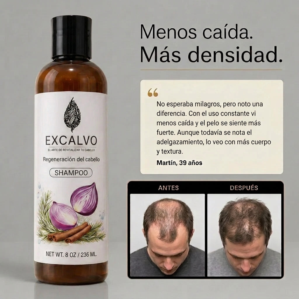 EXCALVO™ Shampoo Anticaída y Crecimiento